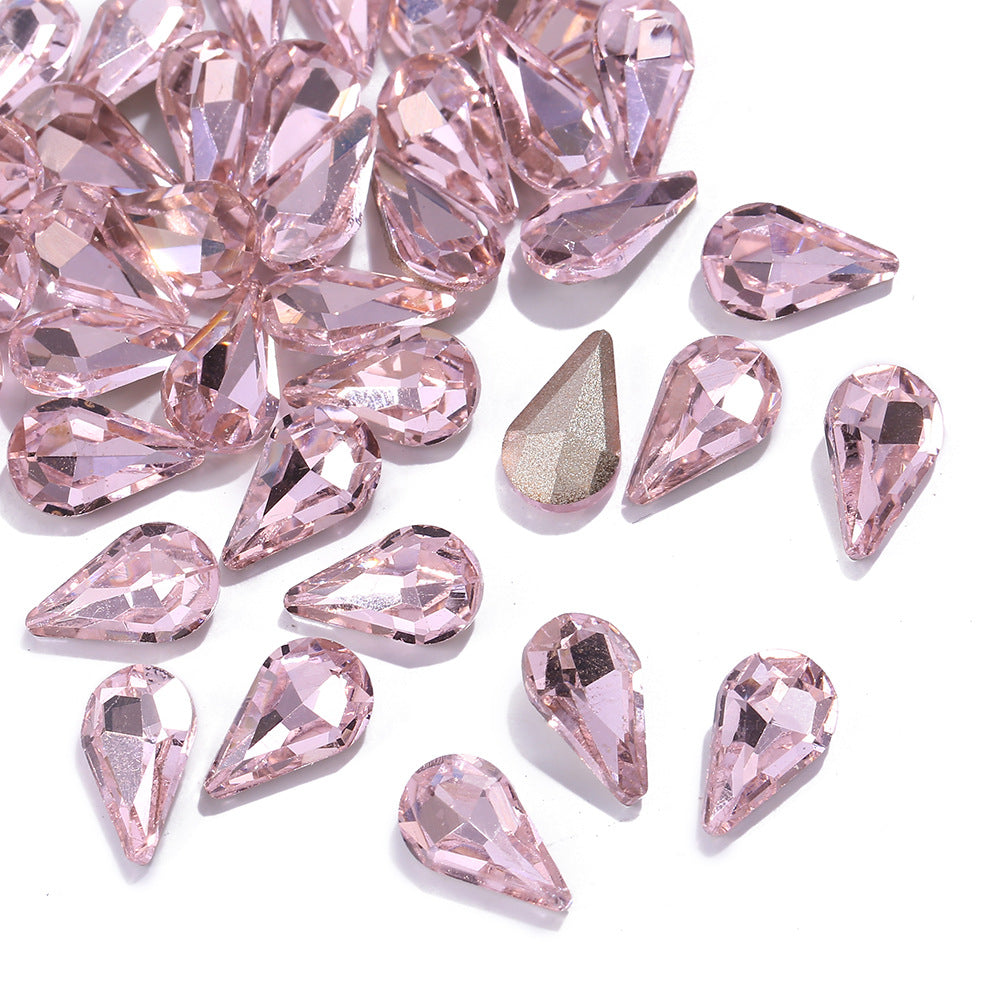 New Water Drop Pointed Bottom Transparent Manicure Jewelry DIY Clothing Phone Case Diamond Decorations Nail Patch Nail Ornament New Water Drop Pointed Bottom Transparent Manicure Jewelry DIY Clothing Phone Case Diamond Decorations Nail Patch Nail Ornament